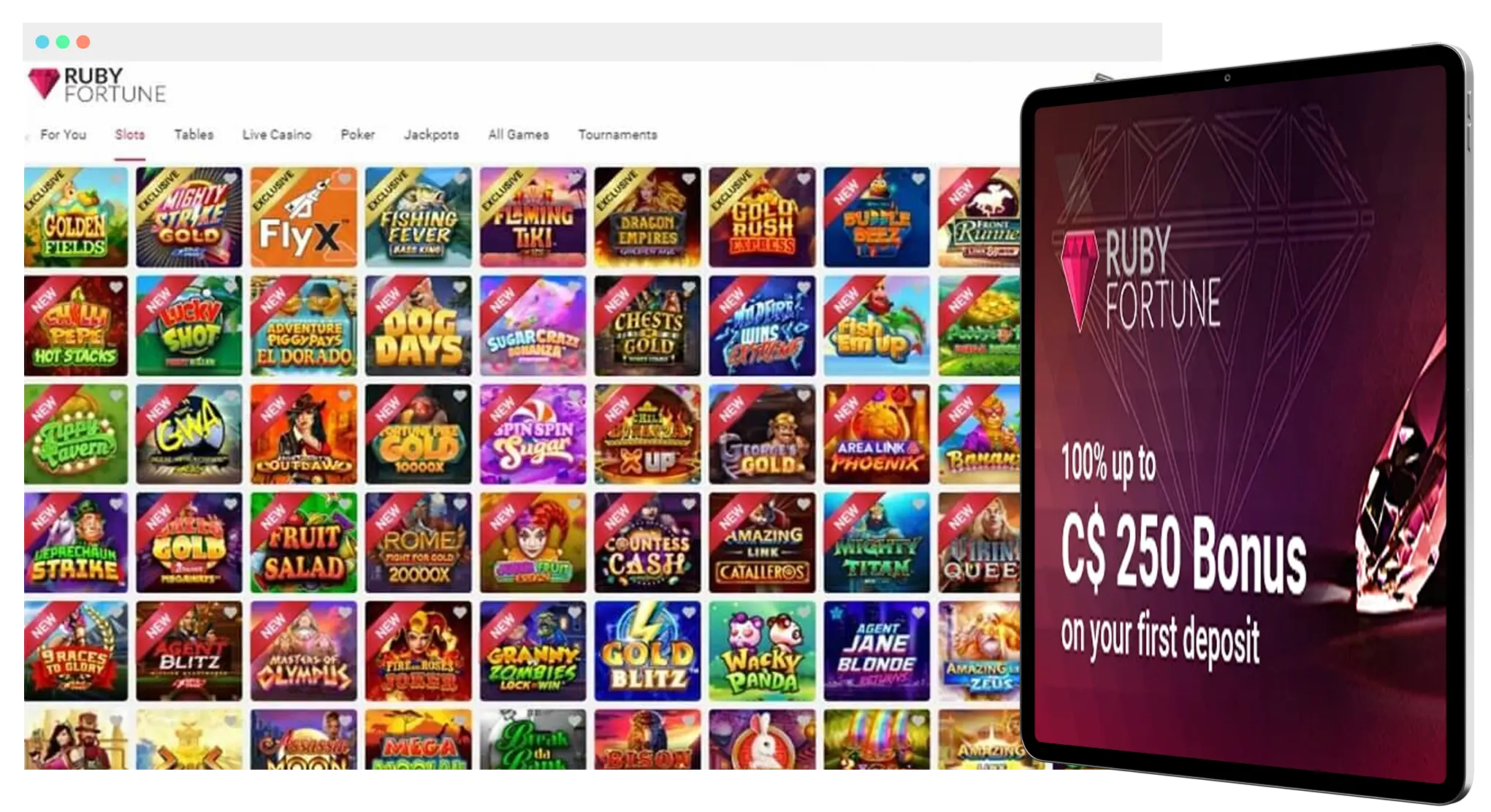 First Deposit Bonus at Ruby Fortune Casino